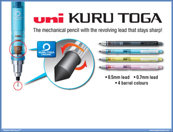 Olovka tehnička 0,5mm KURU TOGA M5-450T, Uni