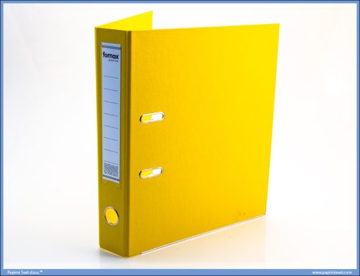 Registrator samostojeći PREMIUM PVC USKI ŽUTI, Fornax - Image 2