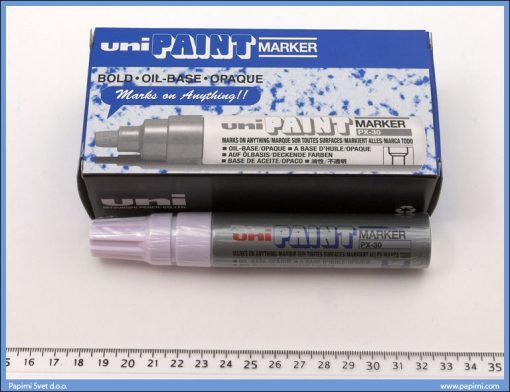 Uljani marker debeli srebrni, Uni