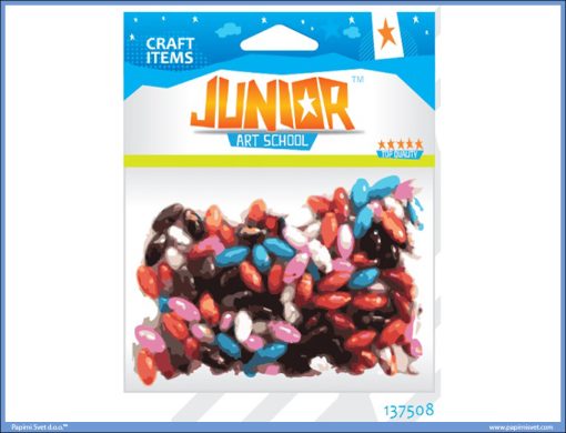 Kreativni pribor PERLICE OVAL 11x5mm 25gr, Junior