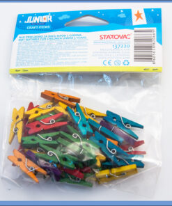 Kreativni pribor ŠTIPALJKE COLOR MIX 40kom, Junior