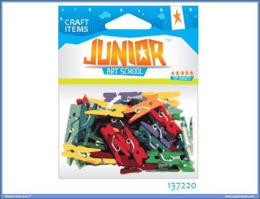 Kreativni pribor ŠTIPALJKE COLOR MIX 40kom, Junior
