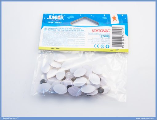 Kreativni pribor OČI OVALNE 10mm 30kom, Junior - Image 2
