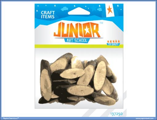 Kreativni pribor PRIRODNO DRVO 15kom, Junior