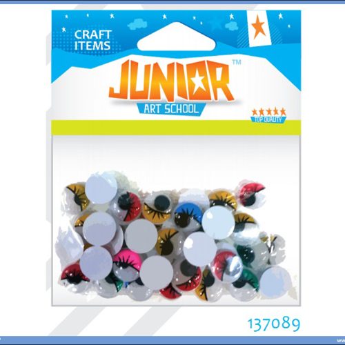 Kreativni pribor OČI U BOJI 12mm 40kom , Junior