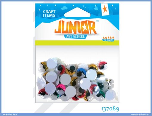 Kreativni pribor OČI U BOJI 12mm 40kom , Junior