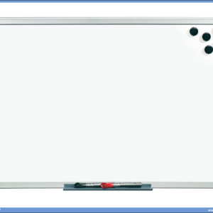Bela tabla magnetna 100x150cm aluminijumski ram