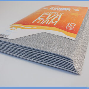 Pena karton A4 EVA GLITTER SREBRNI 1/10, Junior