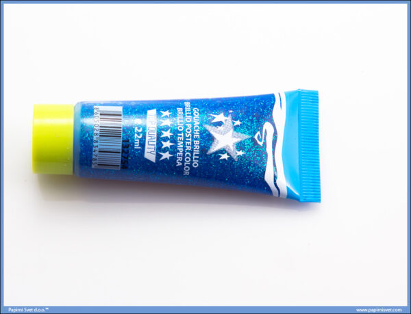 Tempera 22ml GLITTER PLAVA