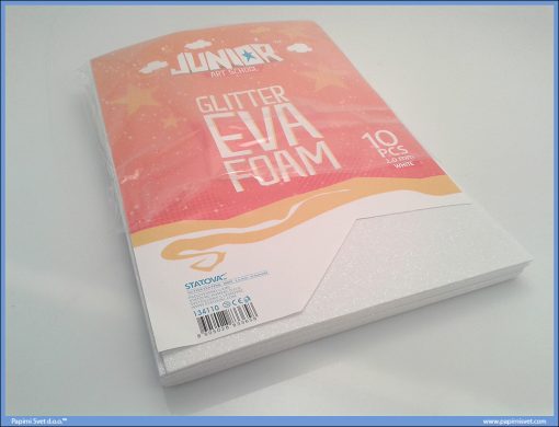Pena karton A4 EVA GLITTER BELA 1/10, Junior