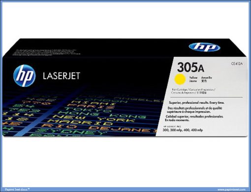HP Toner CE412A, 305A Yellow ŽUTI