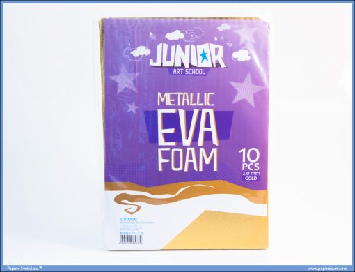 Pena karton A4 EVA METALIK GOLD 1/10, Junior - Image 2
