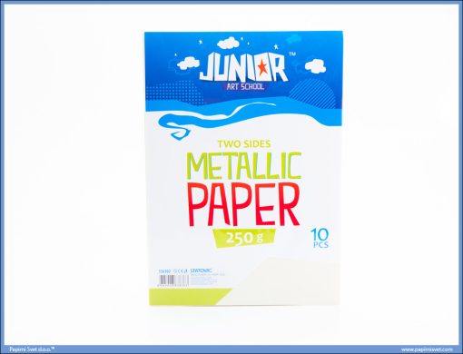 Karton papir 250gr METALIK A4 KREM 1/10, Junior - Image 2