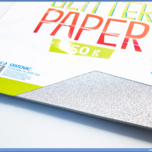 Karton papir GLITER SILVER 250gr SREBRNI 1/10, Junior