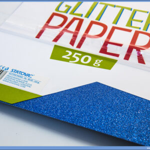 Karton papir GLITER BLUE 250gr PLAVI 1/10, Junior