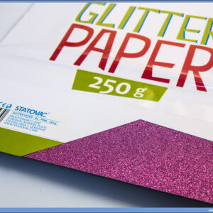 Karton papir GLITER PINK 250gr 1/10, Junior