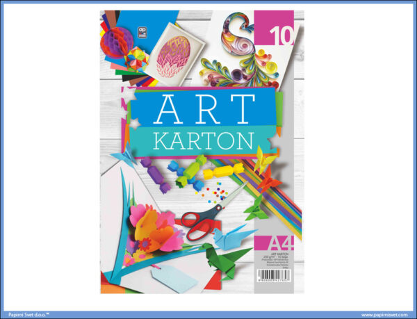 ART Karton papir 250gr/m2 10 boja, Optimum