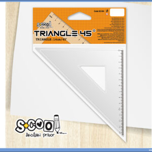 Trougao 45° 114cm PVC, S-COOL
