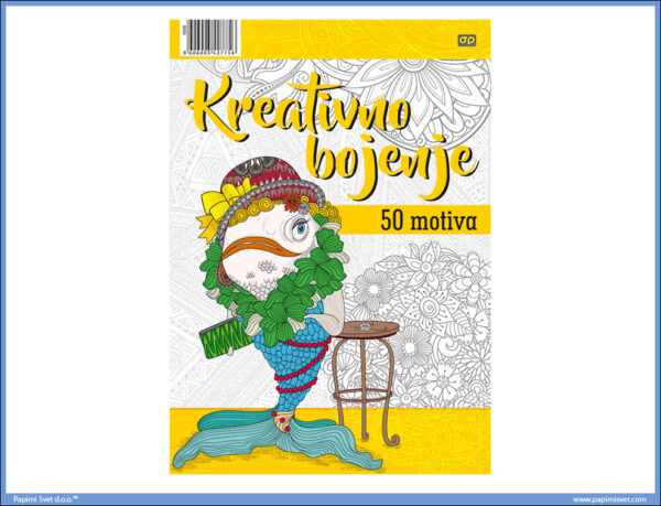 Bojanka za SVE - Kreativno bojenje A4 50 motiva