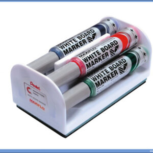 Set markera za belu tablu 1/4 + magnetni sunđer MAXIFLO deblji 6mm, Pentel