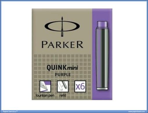 Patrone Quink PURPLE Purpure za nalive pero, PARKER
