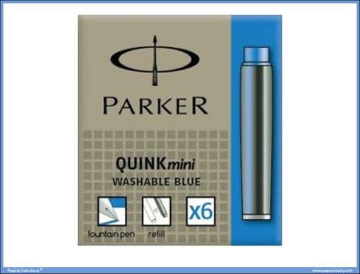 Patrone Quink BLUE Plave za naliv pero, PARKER