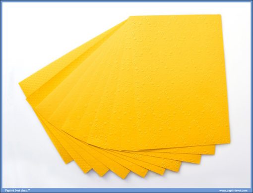 Metalik papir ŽUTI reljefni Jolly Embossed 250gr A4 1/10, Junior - Image 2