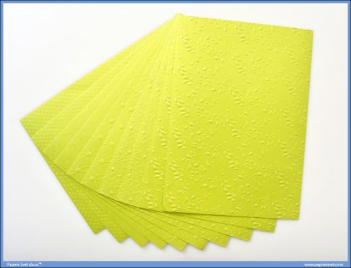 Metalik papir ZELENI reljefni Jolly Embossed 250gr A4 1/10, Junior - Image 2
