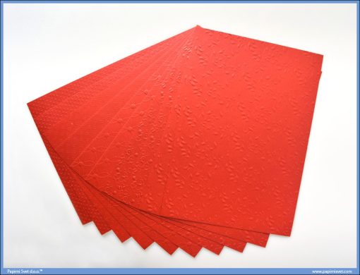 Metalik papir CRVENI reljefni Jolly Embossed 250gr A4 1/10, Junior - Image 2