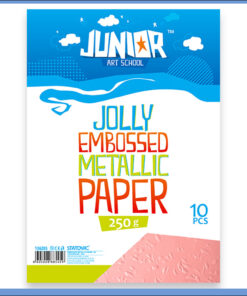 Metalik papir ROZE reljefni Jolly Embossed 250gr A4 1/10, Junior