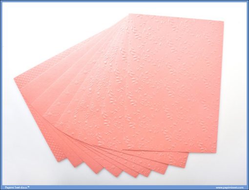Metalik papir ROZE reljefni Jolly Embossed 250gr A4 1/10, Junior - Image 2