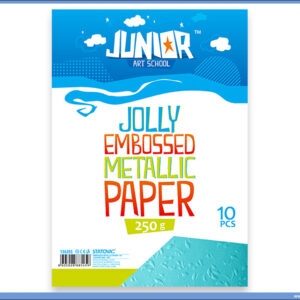 Metalik papir PLAVI reljefni Jolly Embossed 250gr A4 1/10, Junior