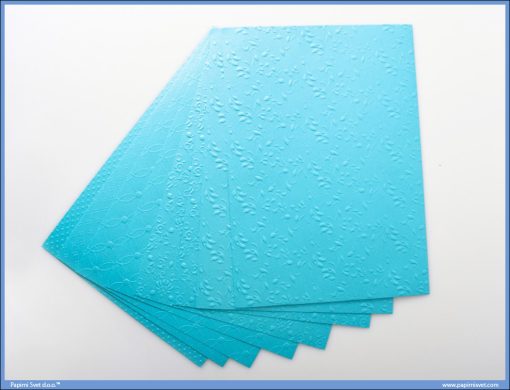 Metalik papir PLAVI reljefni Jolly Embossed 250gr A4 1/10, Junior - Image 2