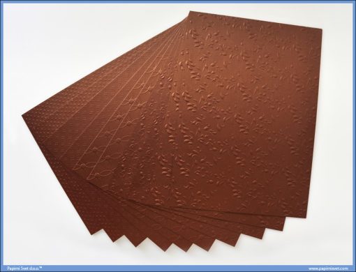 Metalik papir BRAON reljefni Jolly Embossed 250gr A4 1/10, Junior - Image 2
