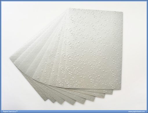 Metalik papir SREBRNI reljefni Jolly Embossed 250gr A4 1/10, Junior - Image 2