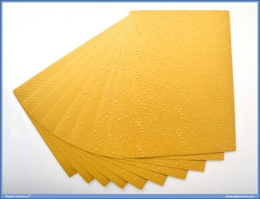 Metalik papir ZLATNI reljefni Jolly Embossed 250gr A4 1/10, Junior - Image 2