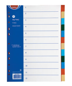 Pregrade za registrator PVC 1/12 Color, NOKI