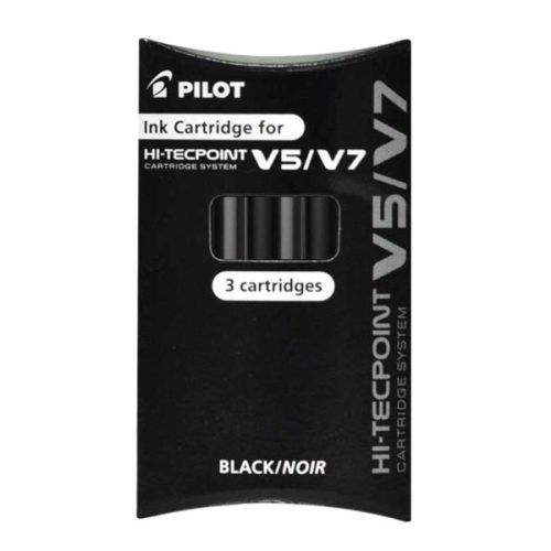 Patrone Set 3 uloška za V5/V7 Tecpoint Pilot – Crna boja