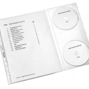 Fascikle U sa 2 CD/DVD mesta za registrator A4 1/5, Esselte