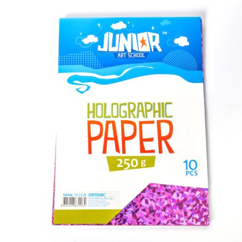 Hologramski papir ROZE Jolly A4 250gr 1/10, Junior