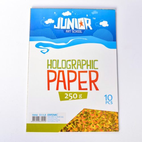 Hologramski papir ŽUTI Jolly A4 250gr 1/10, Junior