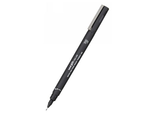 Flomaster 0.6mm crni, Uni-pin