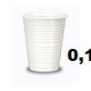 Plastične čaše 0.1l 1/100