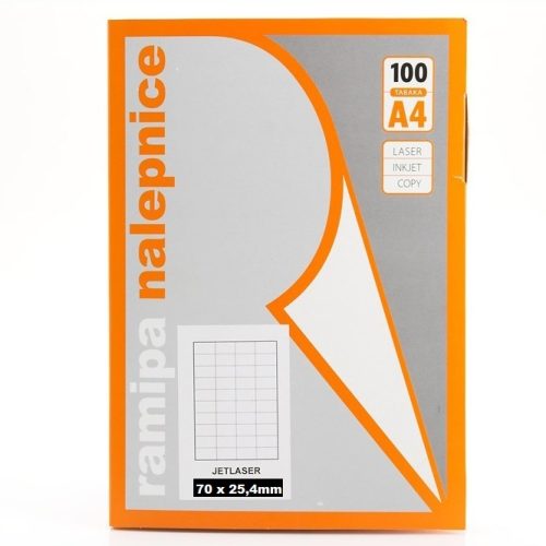 Etikete-nalepnice 70x25.4mm 100 listova, Ramipa