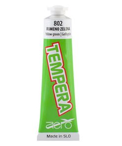 Tempera 42ml RUMENO ZELENA - YELLOW GREEN, Aero