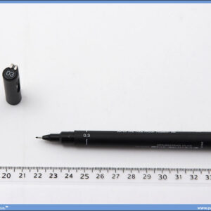 Flomaster 0.3mm crni, Uni