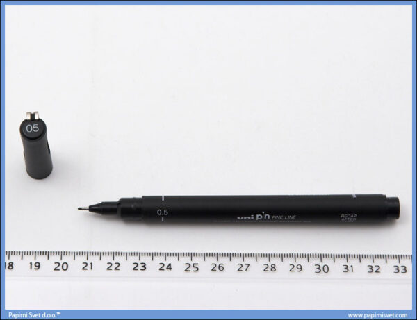 Flomaster 0.5mm crni, Uni