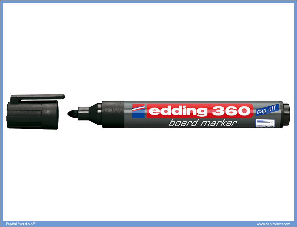 Whiteboard Marker za belu tablu CRNI 360, Edding