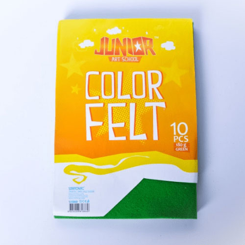 Filc 180gr A4  SVETLO ZELENI 1/10, Junior