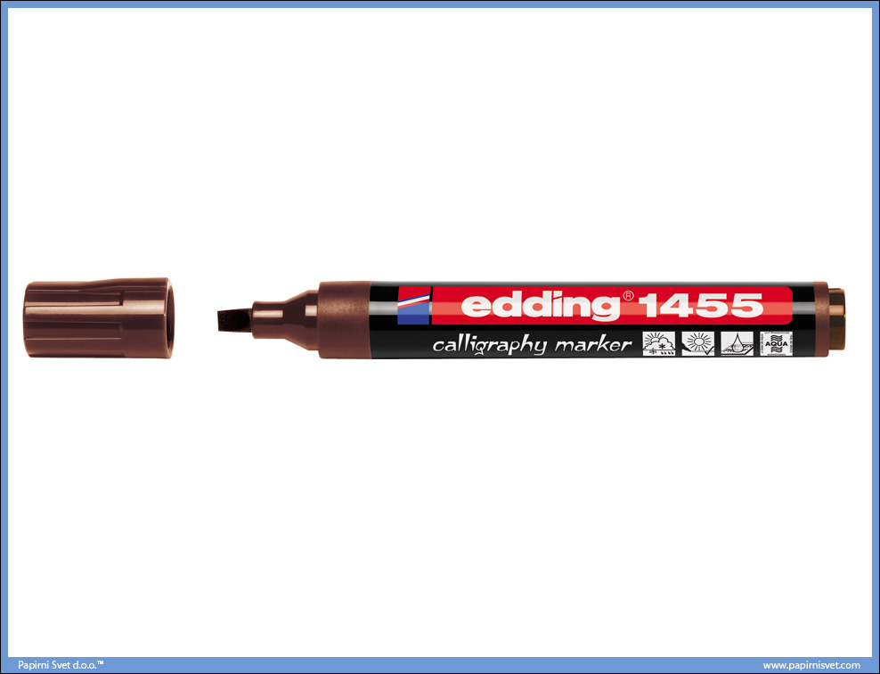 Kaligrafski marker kosi vrh BRAON 1-5mm, Edding